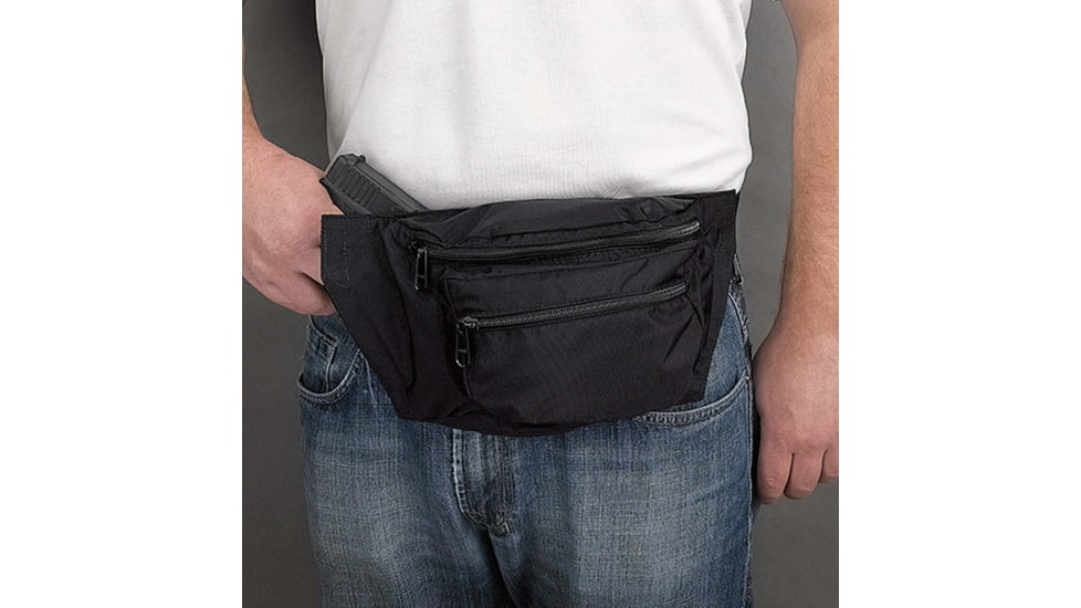 DeSantis Gunny Sack Belt Nylon Holster, Colt Government Model 45, 1911 , Springfield TRP Operator 45, Ambidextrous, Nylon, Black, R60BJ85Z0