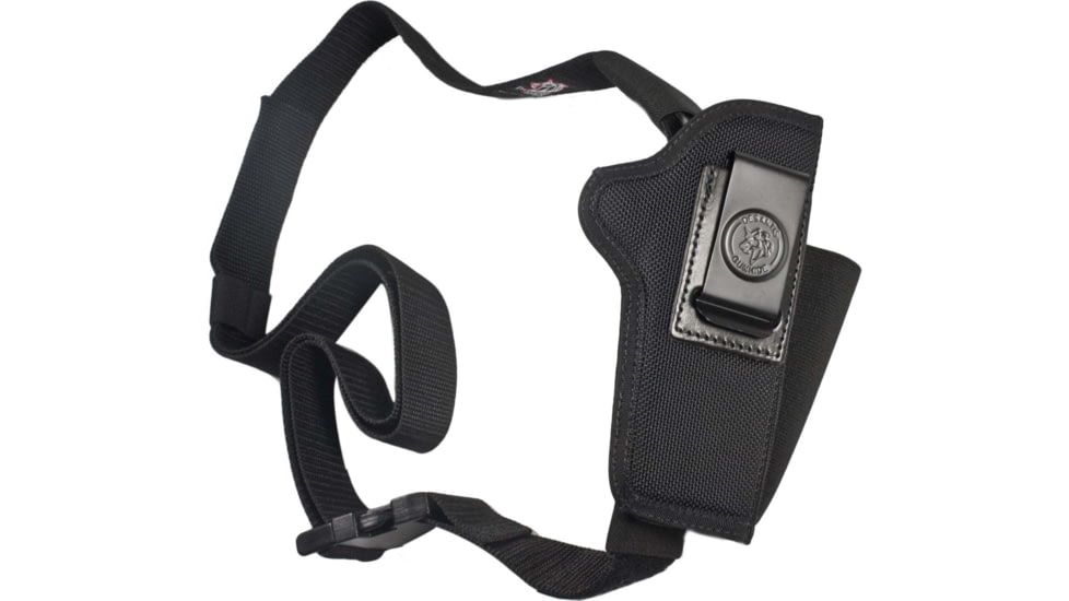 DeSantis Kingston Car Seat Holster, Most Long, Single Action Pistols Similar to Colt Govt. Model 45, Browning P35, Kimbers w/ 4in-5in Barrels, Ambidextrous, Nylon, Black, N92BJLSZ0