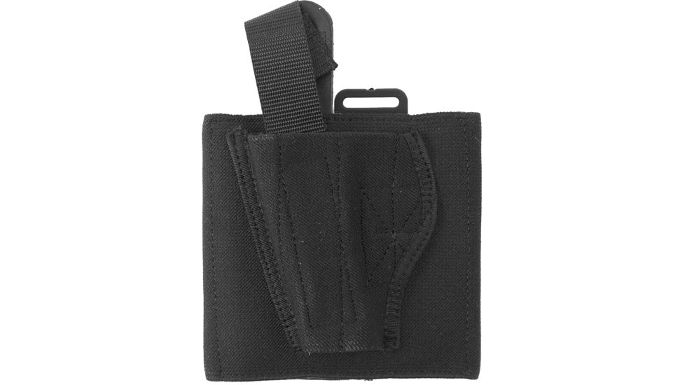 DeSantis Left Hand Plain Black Apache Ankle Holster - Fits Most Medium Autos