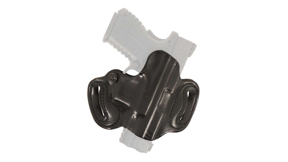 DeSantis Mini Slide Leather Belt Holster, FN Herstal FN 503, Right Hand, Plain, Black, 086BA3QZ0