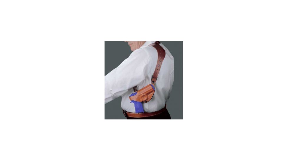 DeSantis Right Hand Tan CEO Shoulder Rig - H&amp;K USP CPT 9/40, P2000/SK - 11ZTAF3Z0 