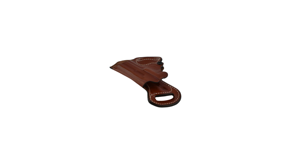 DeSantis Small of Back Leather Belt Holster, Colt Government Model 45cal, 1911, Para P10-P14, Kimber 1911 3in-5in, S&amp;W 1911, Springfield 1911-A1 5in, Right Hand, Plain, Tan, 067TA21Z0