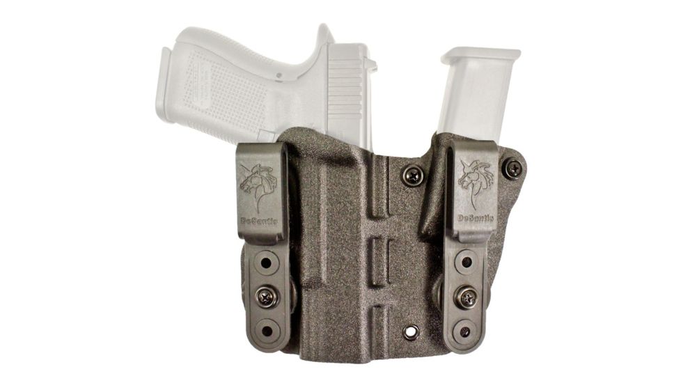 DeSantis Hidden Truth IWB Holster w/ Mag Pouch, Sig Sauer P320 &amp; P250 &amp; P320 Xcompact, Left Hand, Kydex, Black, 160KB8HZ0