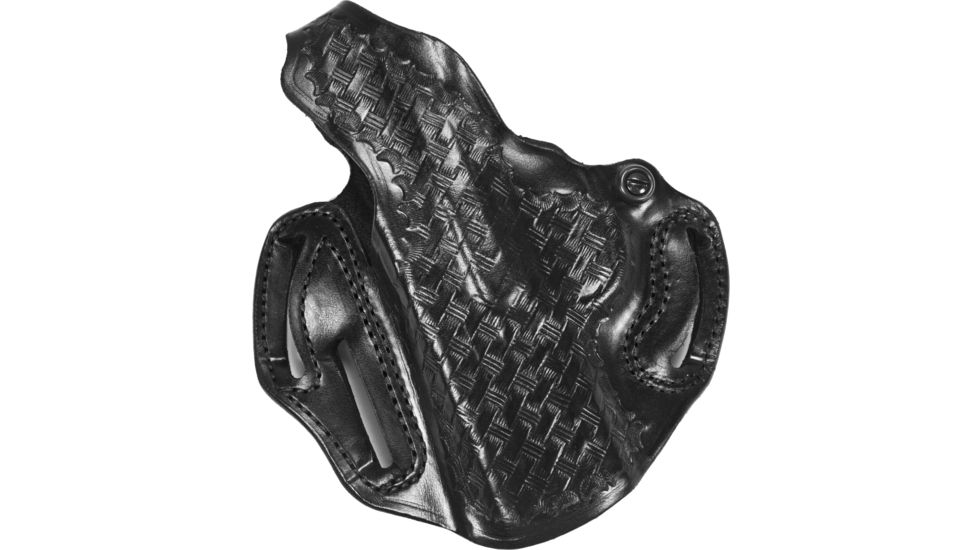 DeSantis Thumb Break Scabbard Holster - Left Hand, Black, Basketweave, Unlined, 3 Slot 001BF30Z0 - FITS FNX-9/FNX-40,