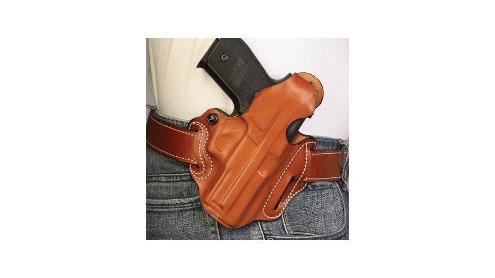 DeSantis Thumb Break Scabbard Holster - Left, Tan, Lined, Basketweave, 3 Slot 001THM9Z0 - FITS S&amp;W M&amp;P 9MM/40CAL