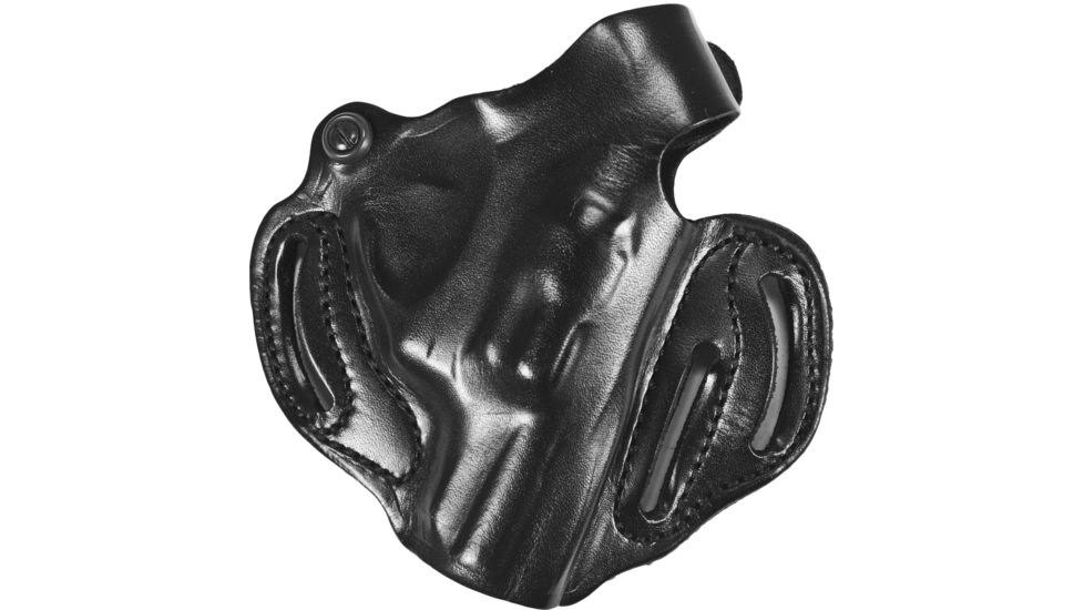 DeSantis Thumb Break Scabbard Holster - Right Hand, Black, Unlined, Plain, 3 Slot 001BAN3Z0 - FITS RUGER LCR 1 7/8in.