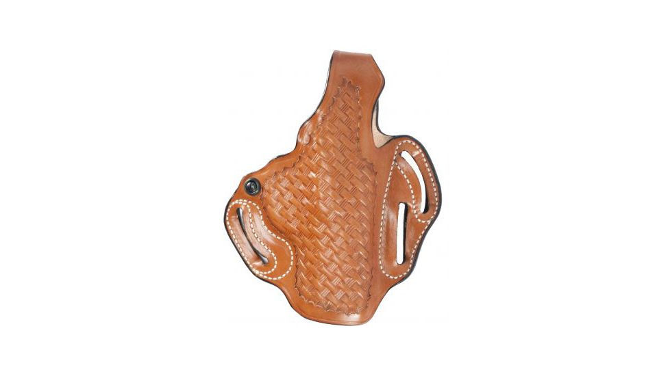 DeSantis Thumb Break Scabbard Holster - Right Hand, Tan, Basketweave, Lined, 3 Slot 001TG30Z0 - FITS FNX-9/FNX-40,