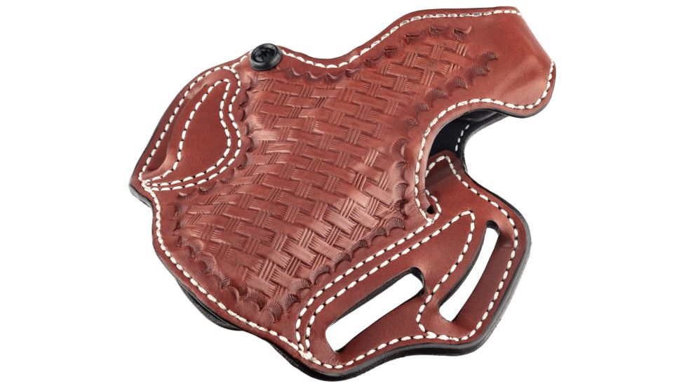 DeSantis Thumb Break Scabbard Holster - Right, Tan, Lined, Basketweave, 3 Slot 001TG82Z0 - FITS S&amp;W 469, 669, 69-04, 69-06, 69-24, 69-26, 69-29, 39-13, 39-14, 39-13TSW