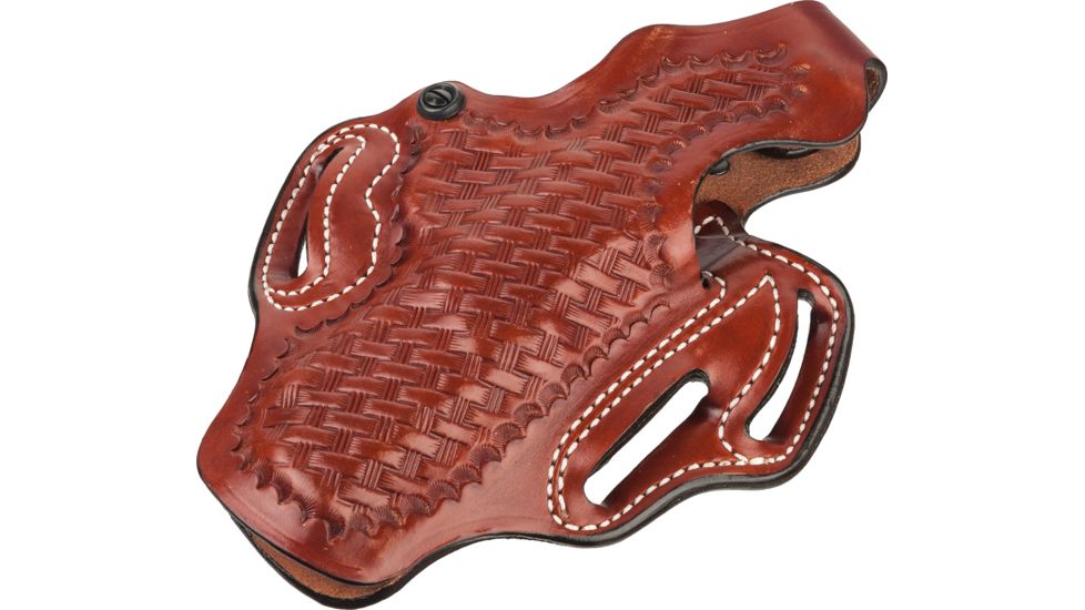DeSantis Thumb Break Scabbard Holster - Right, Tan, Unlined, Basketweave, 3 Slot 001TEN5Z0 - FITS FN 5-7 USG