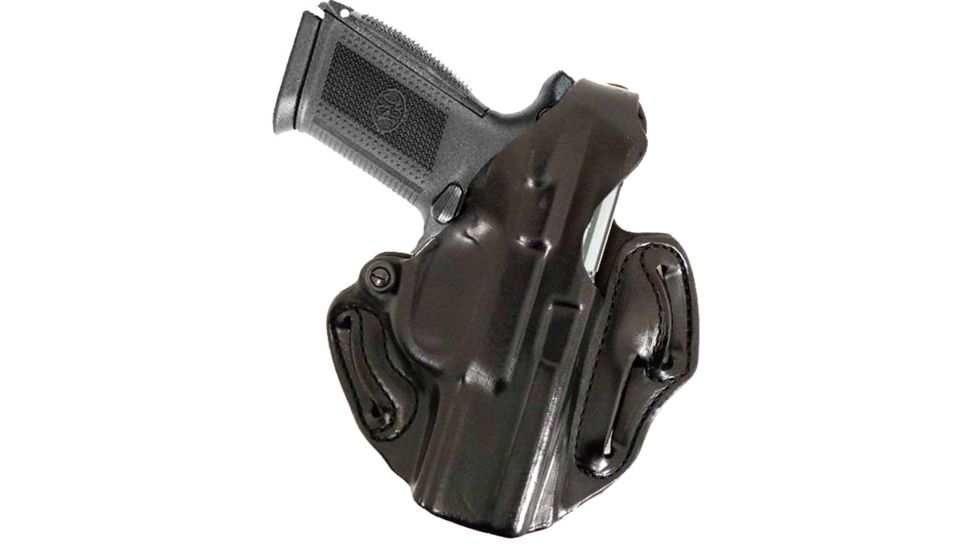 DeSantis Thumb Break Scabbard Holster - Left, Black, Unlined, Basketweave, 3 Slot 001BFN5Z0 - FITS FN 5-7 USG