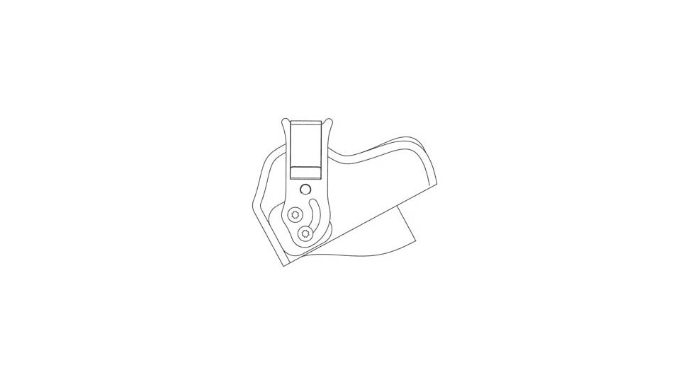 DeSantis Tuck-This II Holster - Right, Black M24BJ88Z0 - Sig P229 w/Rail