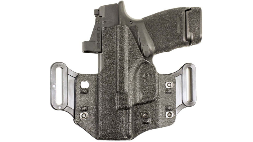 DeSantis Veiled Partner OWB Kydex Holster, S&amp;W M&amp;P Shield 9/40, S&amp;W M&amp;P Shield M2.0 9/40, Left Hand, Kydex, Black, 195KBX7Z0