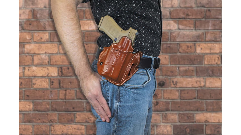 DeSantis Vengeance Scabbard, Left, Tan, Streamlight Tlr-1 Or Surefire X300Sig P320C &amp; P250, 201TB2SZ0