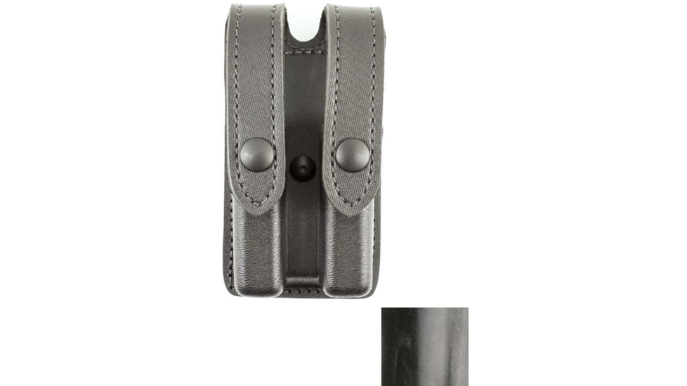 DeSantis Veritas Double Magazine Pouch, SIG P320-M17, SIG P320-M18, Ambidextrous, Plain, Black, 841BJJJZ3