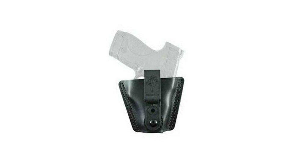 DeSantis Versa-Tuk IWB Holster, Ambidextrous, for Small Revolvers, Leather, Black, 140LJG1Z0