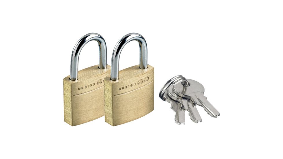 Design Go Case Padlock Solid Brass 2pk 171