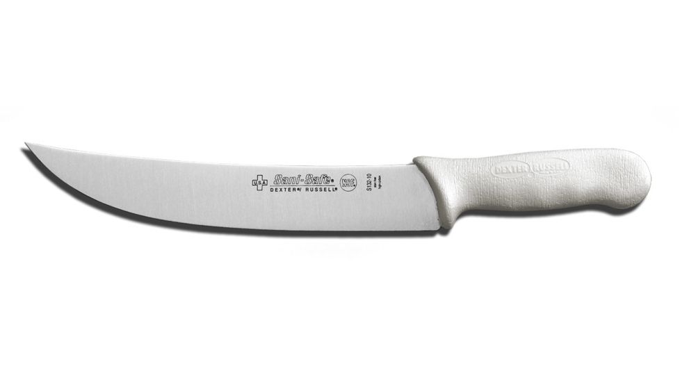 Dexter Outdoors Sani-Safe 10in Dexsteel Blade Wide Sport Fishing Knife, White Handle, S132-10PCP