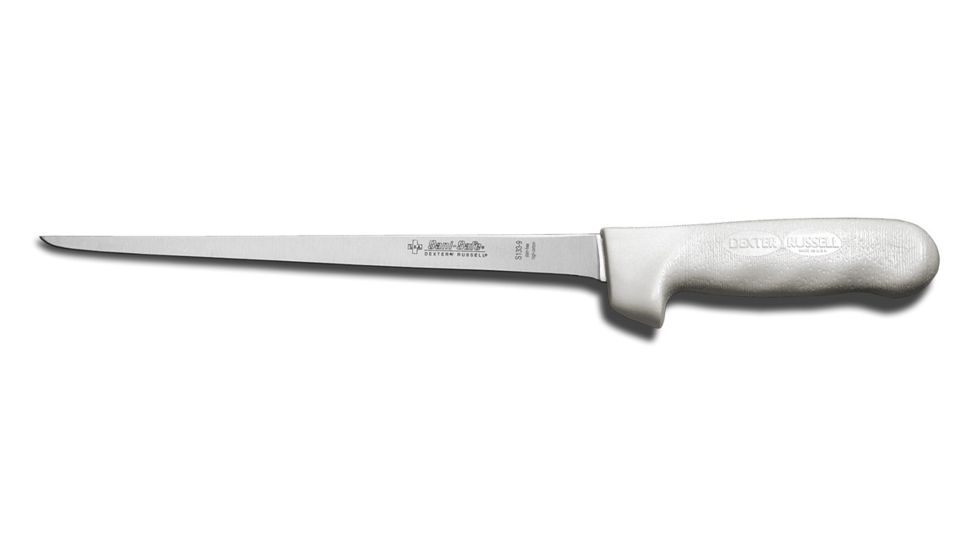 Dexter Outdoors Sani-Safe 9in Dexsteel Blade Flexible Fillet Knife,White Handle, S133-9PCP