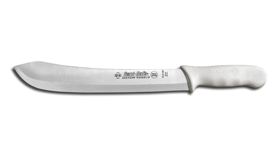 Dexter Outdoors Sani-Safe12in Dexsteel Blade Fish Splitter Kitchen Knife, White Handle, S112-12H-PCP