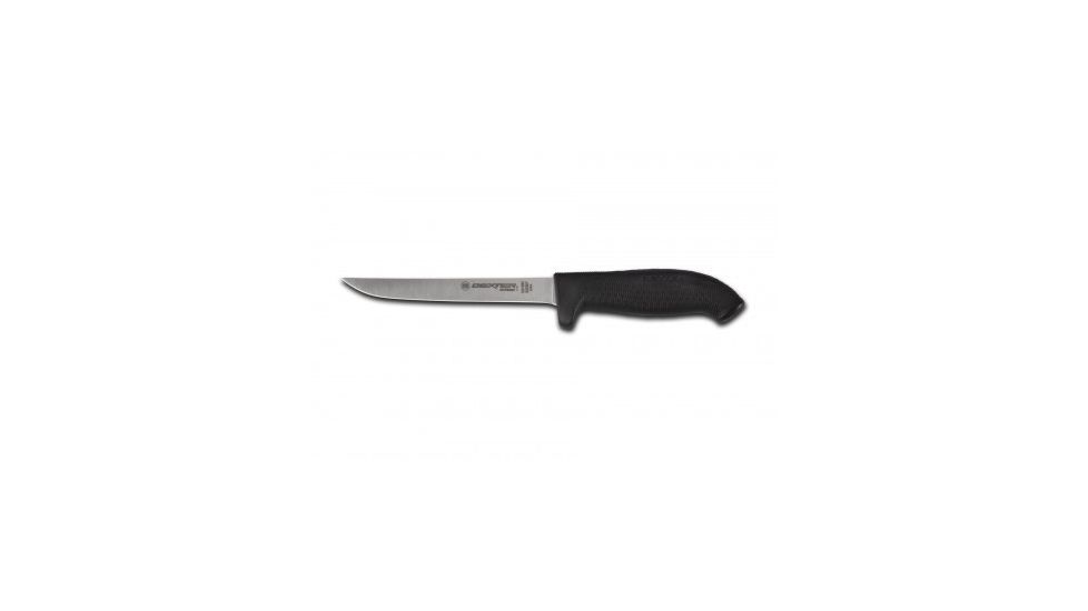 Dexter Outdoors SofGrip 6in Dexsteel Blade Flexible Boning Knife, Black Handle, SG136FB-PCP
