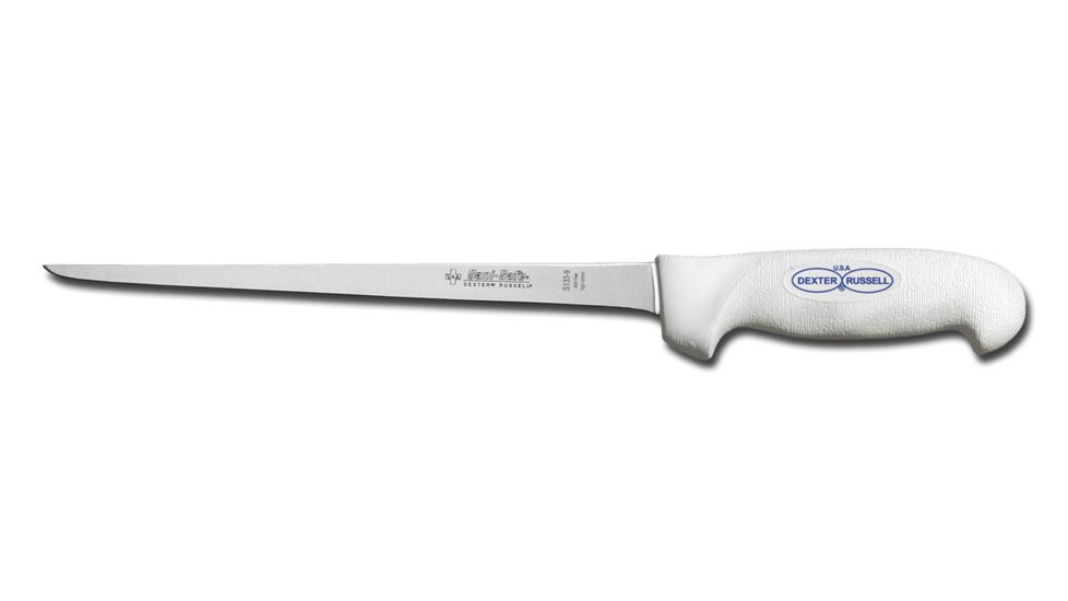Dexter Outdoors SofGrip 9in Dexsteel Blade Flexible Fillet Knife, White Handle, SG133-9PCP