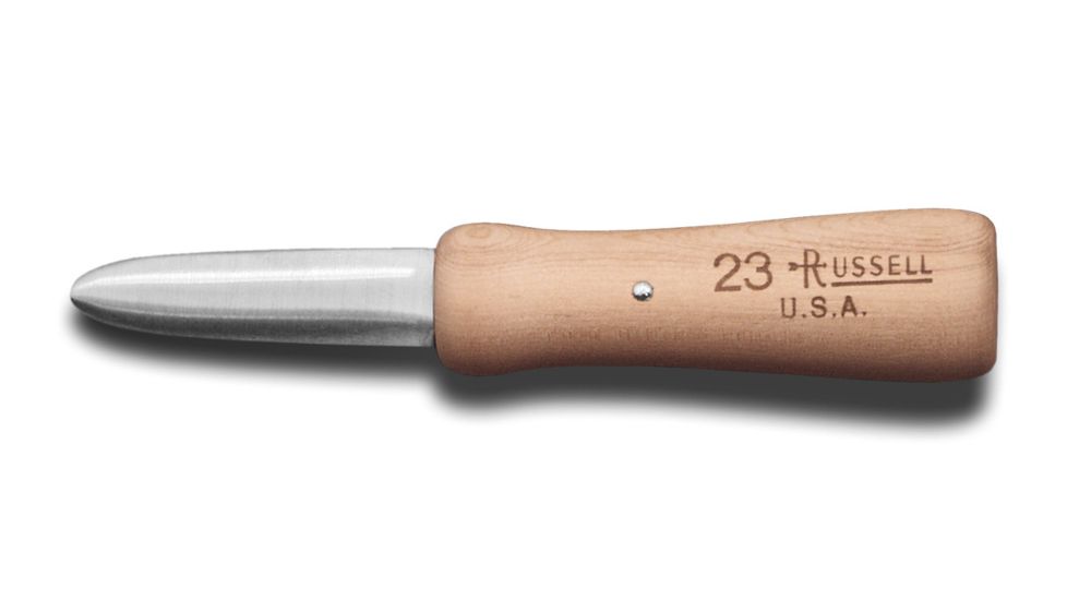 Dexter Outdoors Traditional 2in Carbon Steel Providence pattern Oyster knife, Rosewood Handle, 23PCP