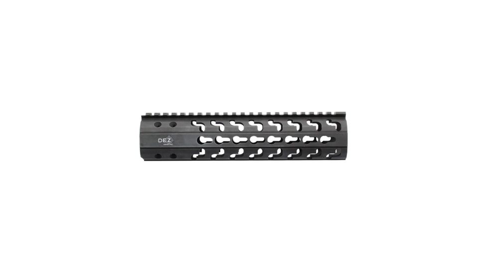 DEZ Arms AR-15 Keymod Handguard, 9.31 inch, Mid Length, Anodized, Black DZT-KM15-9