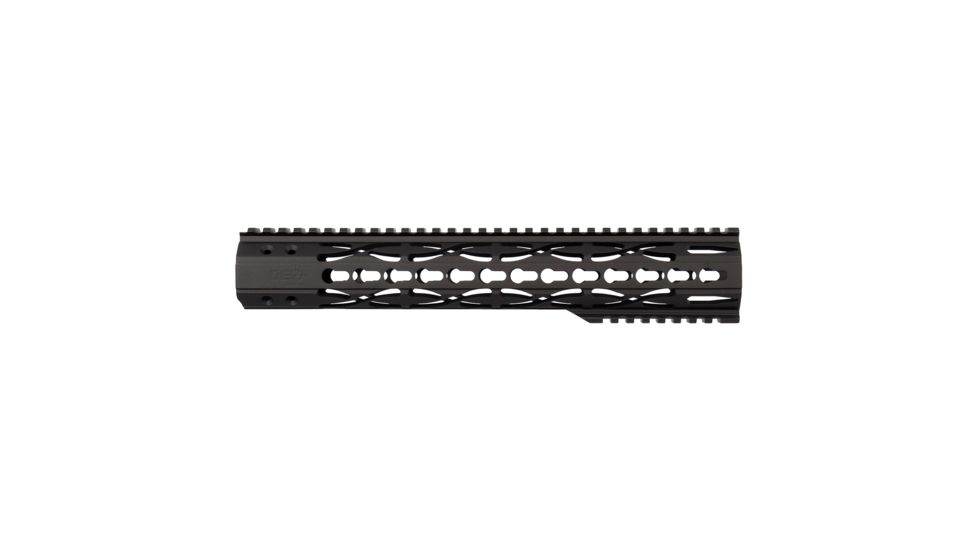 DEZ Arms GEN2 Bullet Trace AR-15 Keymod Handguard, 12.71 inch, Rifle Length, Anodized, Black DZT-KM15-12-GEN2