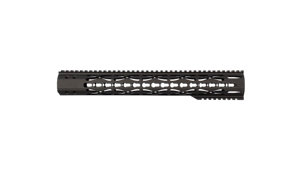 DEZ Arms GEN2 Bullet Trace AR-15 Keymod Handguard, 15.31 inch, Competition Length, Anodized, Black DZT-KM15-15-GEN2