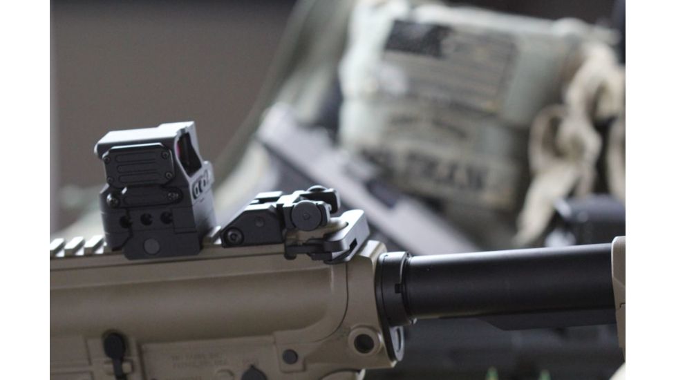 DI Optical Falcon Prismatic Red Dot Sight w/ Push Button Control and Auto Shut Off Mode, Matte Black FC1