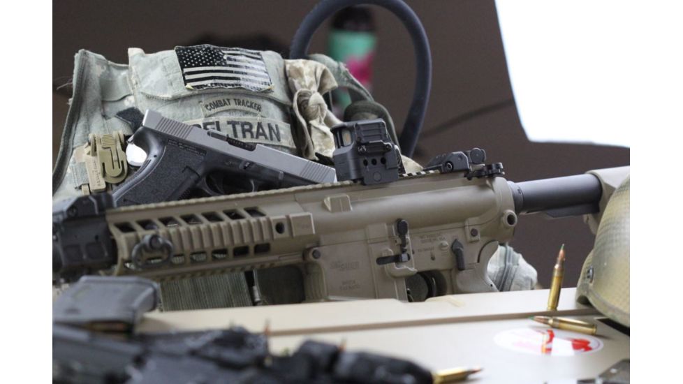 DI Optical Falcon Prismatic Red Dot Sight w/ Push Button Control and Auto Shut Off Mode, Matte Black FC1