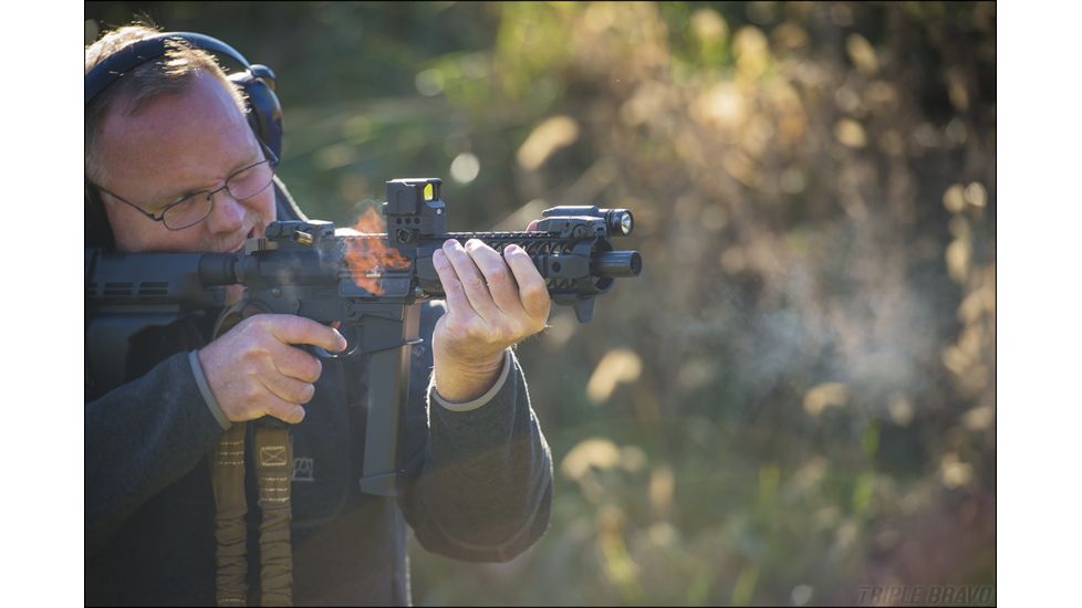 DI Optical Falcon Prismatic Red Dot Sight w/ Push Button Control and Auto Shut Off Mode, Matte Black FC1