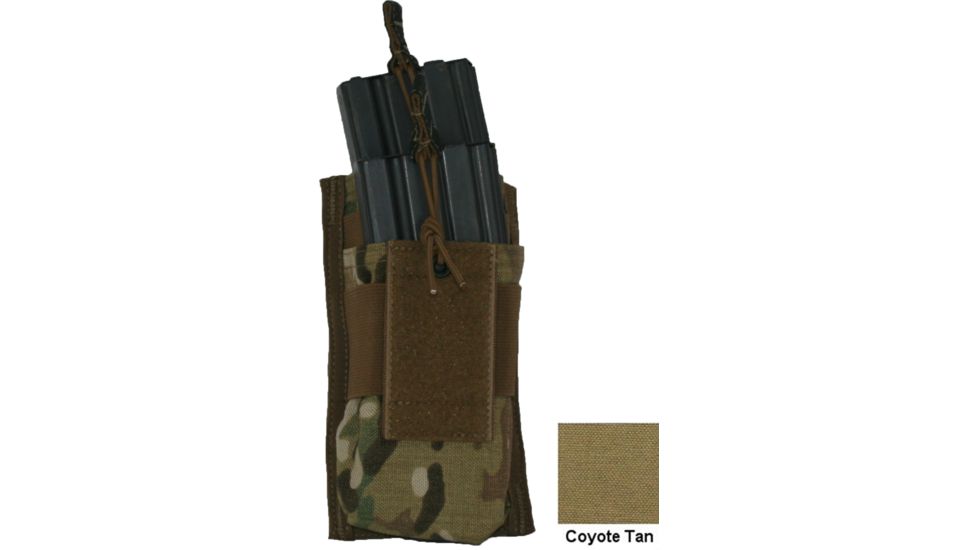 Diamondback Tactical M4/M16 Open-Style Tiered Double 2 Mag Pouch, Coyote, A-BLPM03-1-COYOTE