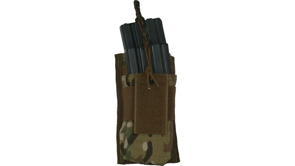 Diamondback Tactical M4/M16 Open-Style Tiered Double 2 Mag Pouch, Multicam, A-BLPM03-1-MULTICAM