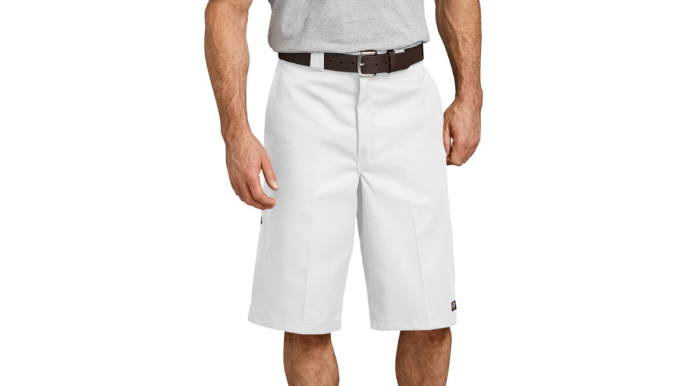Dickies 13 Loose Fit Multi-use Pocket Work Shorts, White - 42283WH 28