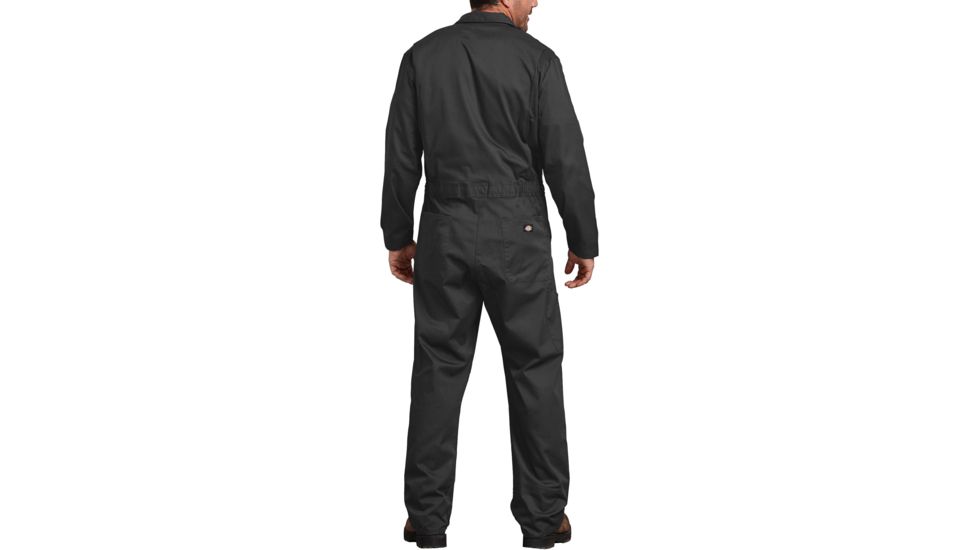 Dickies Cotton Long Sleeve Coveralls, Black - 48300BK 4X RG