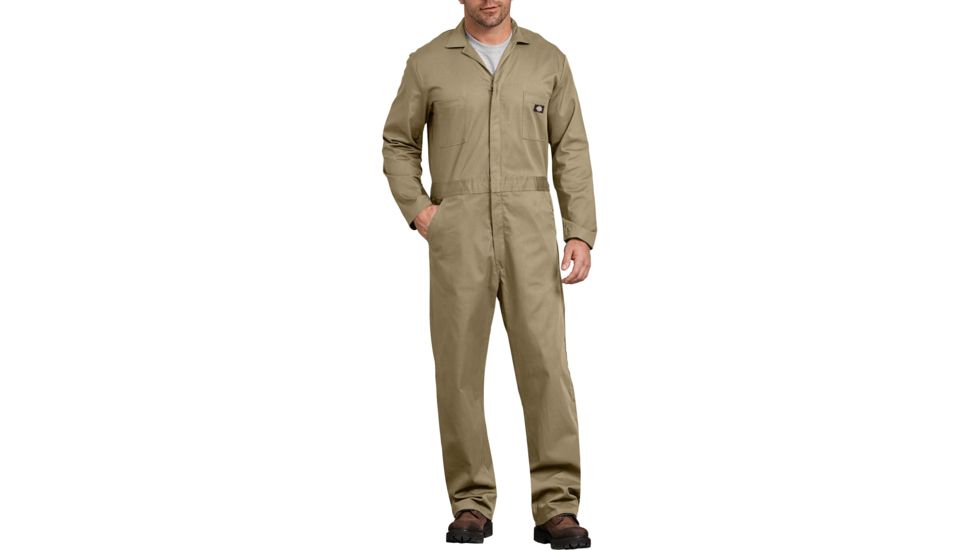 Dickies Cotton Long Sleeve Coveralls, Khaki - 48300KH XL TL