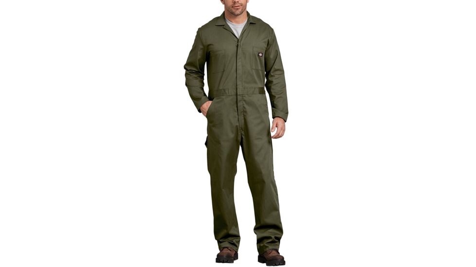Dickies Cotton Long Sleeve Coveralls, Moss - 48300MS 4X RG