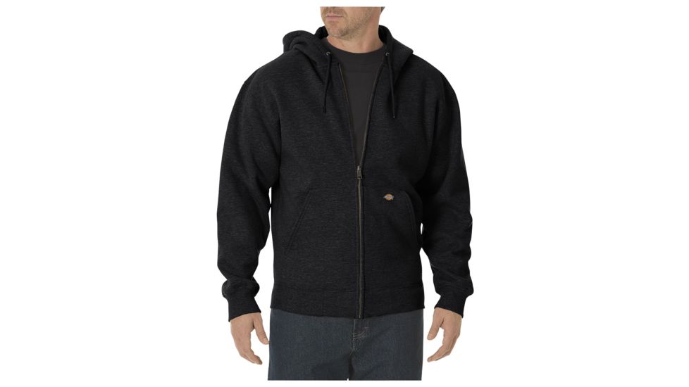 Dickies - Midweight Fleece Full Zip Hoodie, Black - TW391BK 2X RG