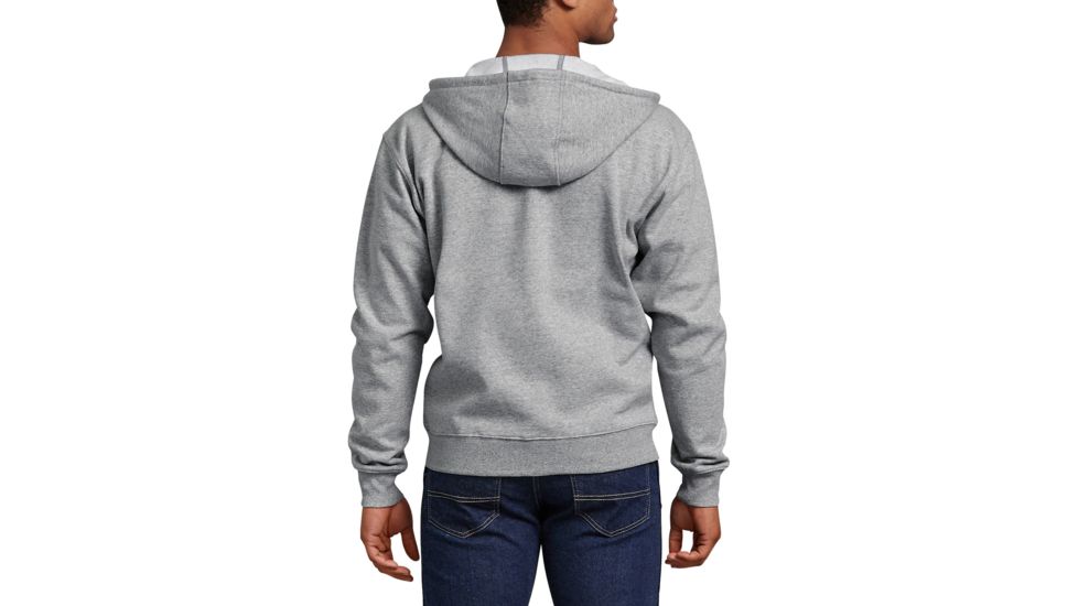 Dickies - Midweight Fleece Full Zip Hoodie, Heather Gray - TW391HG M RG