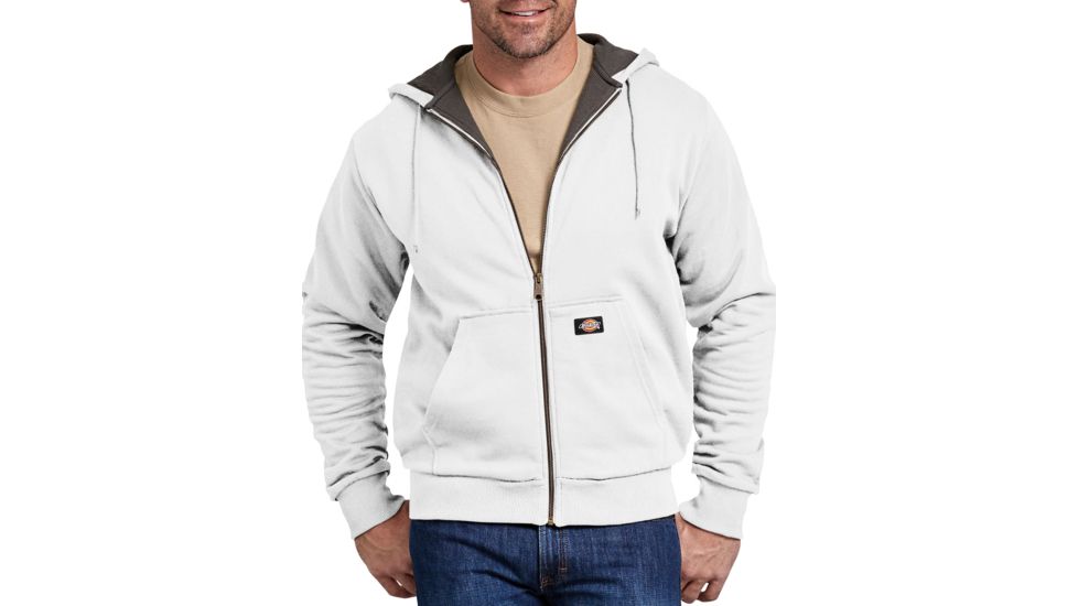 Dickies - Thermal Lined Fleece Hoodie, White - TW382WH XL