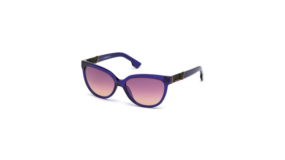 Diesel DL0102 Sunglasses - Shiny Violet Frame Color