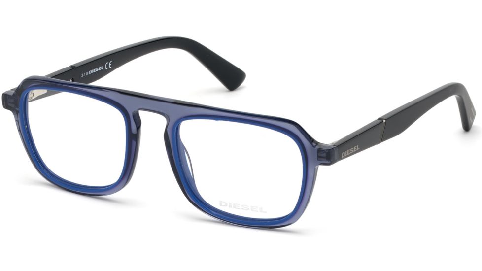 Diesel DL5288 Eyeglass Frames - Shiny Blue Frame Color
