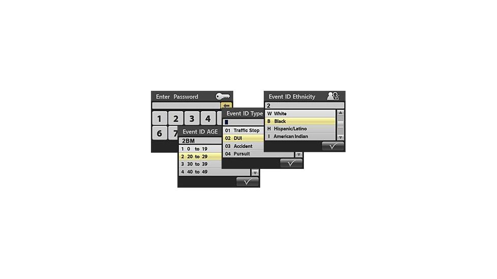 Digital Ally DVM 400 - Meta Data Menus