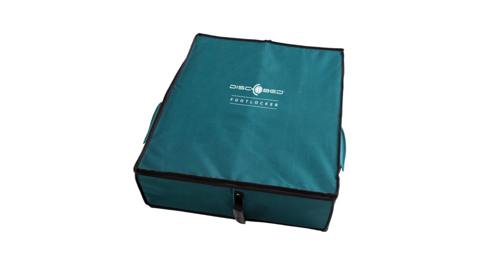 Disc-O-Bed Angled Expandable Under Bunk FootLocker, 29in L x 24in W x 8.5-5.5in H, Green, 19812/GRN