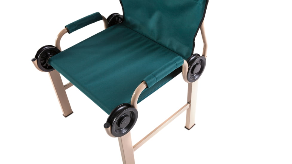 Disc-O-Bed Disc-Chair Camping Chair, 23in L x 24in W x 34in H, Green, 19829