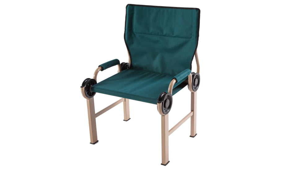 Disc-O-Bed Disc-Chair Camping Chair, 23in L x 24in W x 34in H, Green, 19829
