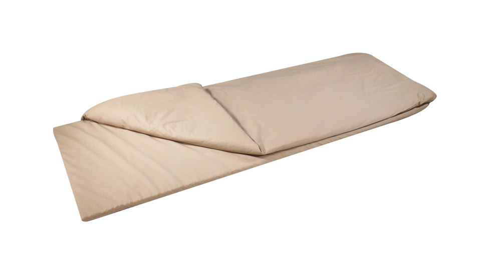 Disc-O-Bed Duvalay with Luxury Memory Foam Sleeping Bag &amp; Duvet, Adults, Cappuccino, Large, 50014