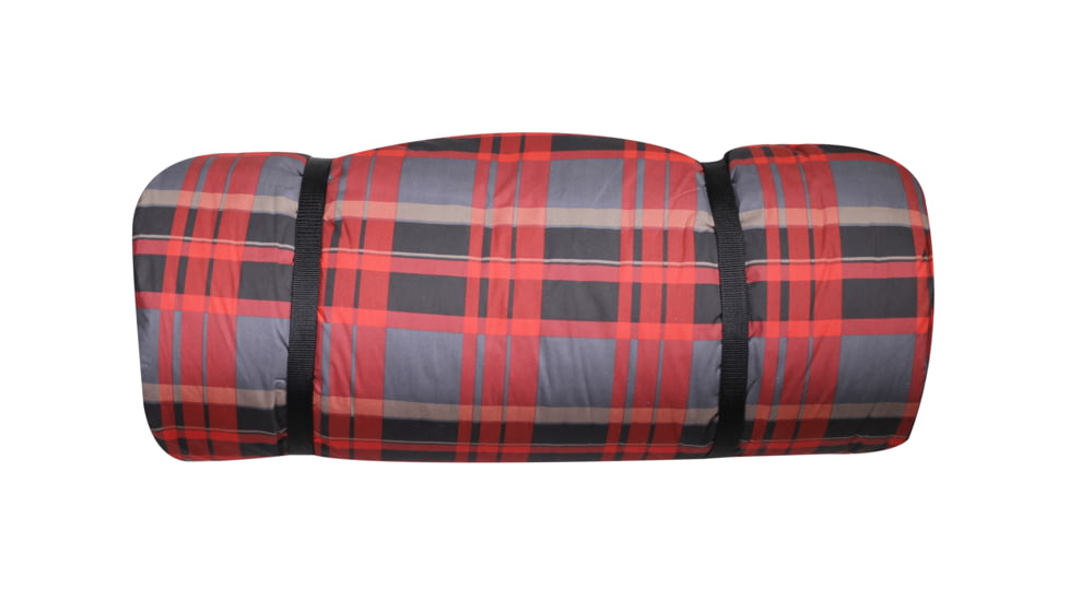 Disc-O-Bed Duvalay with Luxury Memory Foam Sleeping Bag &amp; Duvet, Adults, Lumberjack, Large, 50314