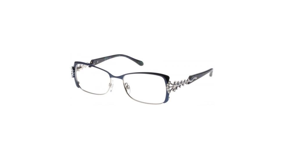 Diva 5408 Womens Eyeglasses, Navy Marble-Silver, 53-16-137 5408-AR1/E